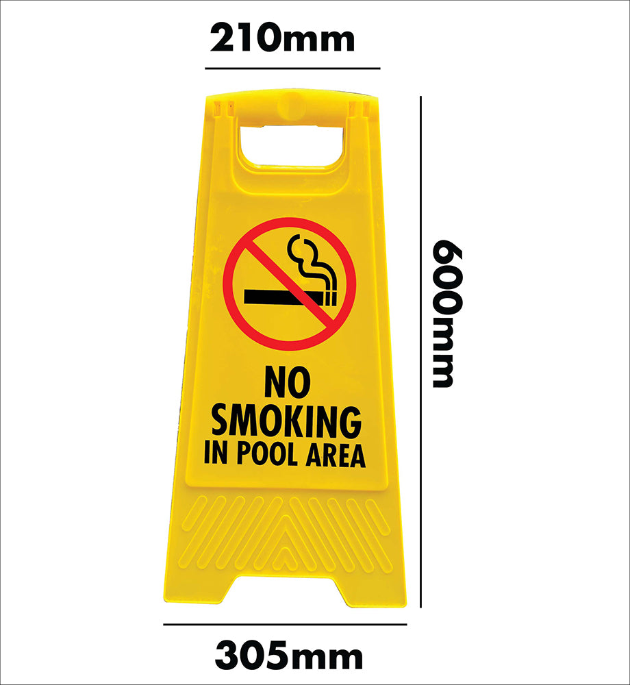 Yellow A-Frame - No Smoking In Pool Area