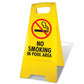 Yellow A-Frame - No Smoking In Pool Area