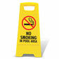 Yellow A-Frame - No Smoking In Pool Area