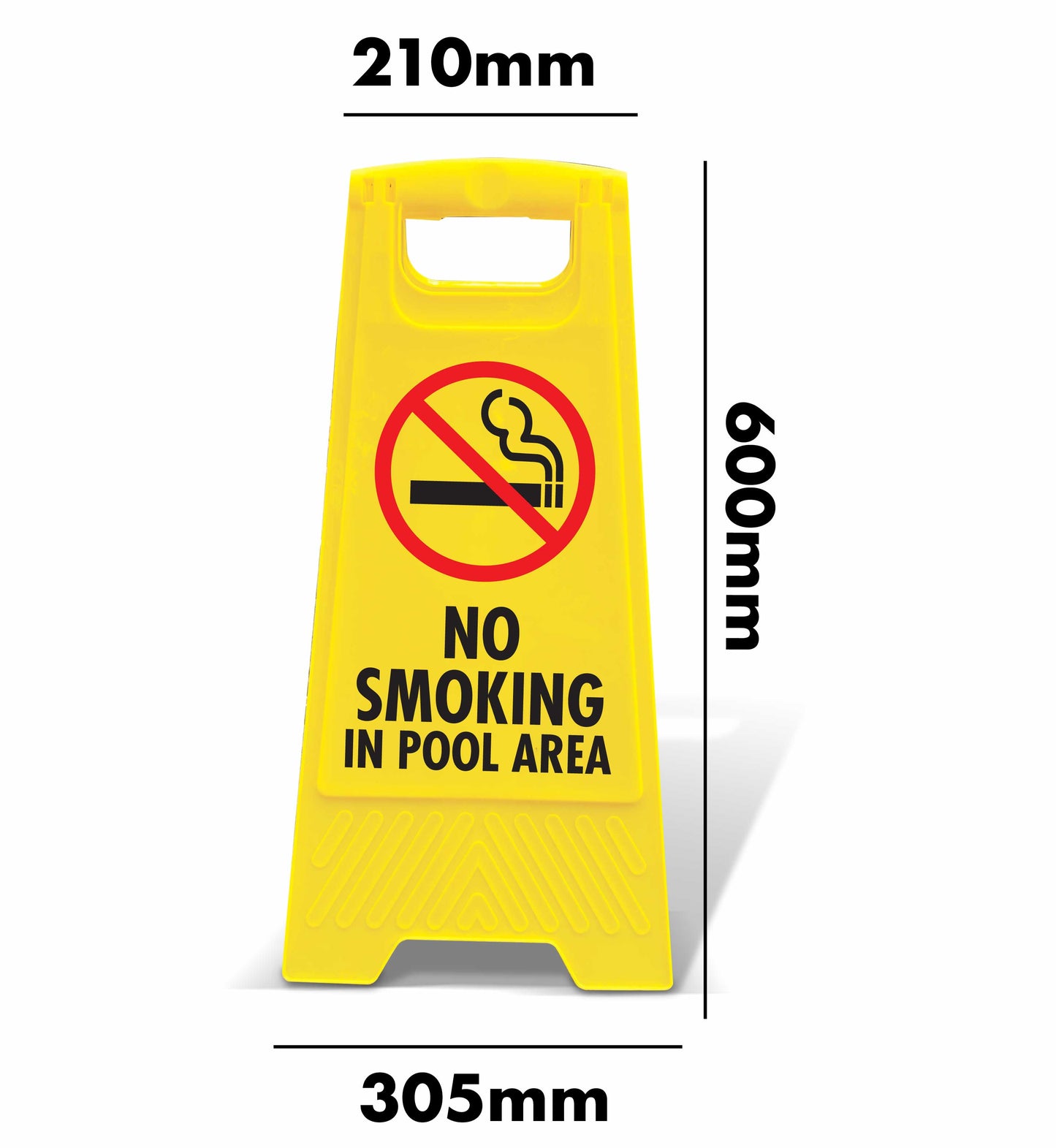 Yellow A-Frame - No Smoking In Pool Area