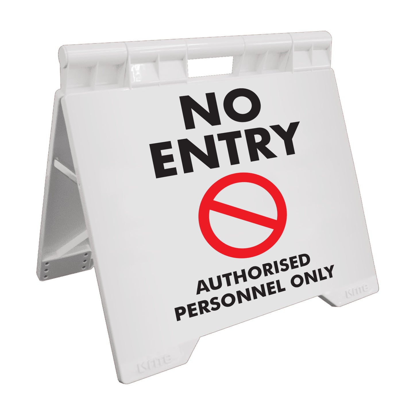 No Entry Authorised Personnel Only - Evarite A-Frame Sign