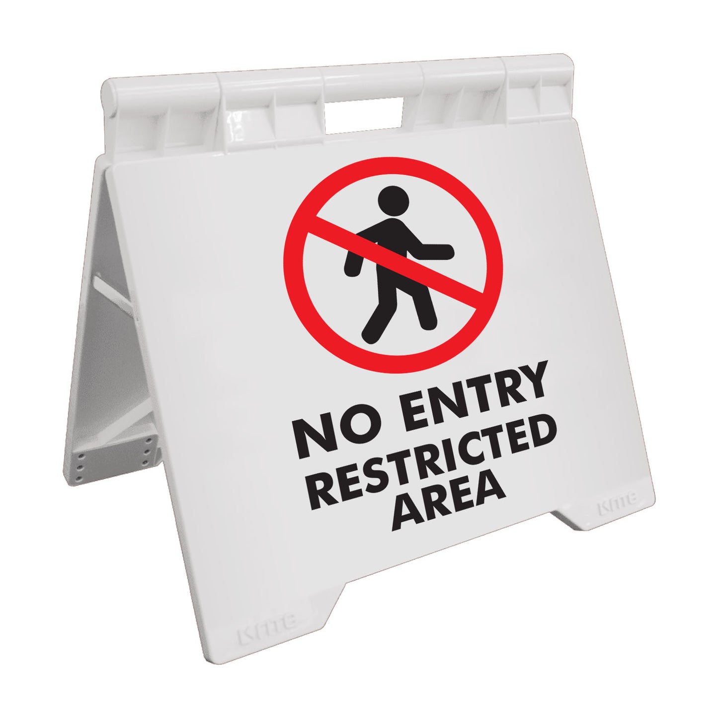 No Entry Restricted Area - Evarite A-Frame Sign