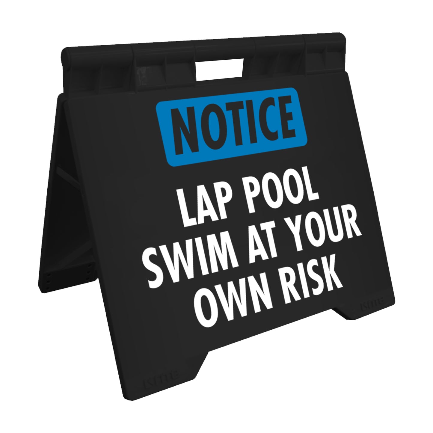 Notice Lap Pool - Evarite A-Frame Sign