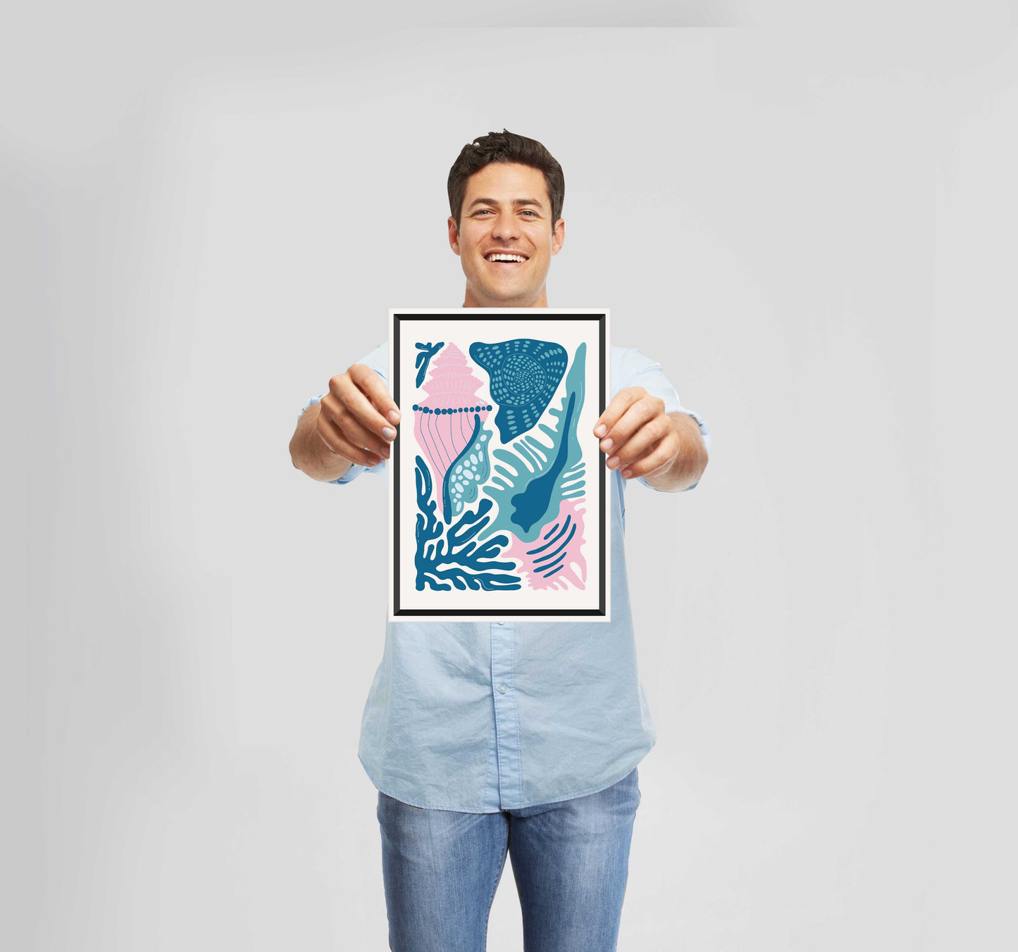 Ocean Mood Coral Shells Poster Wall Art Prints