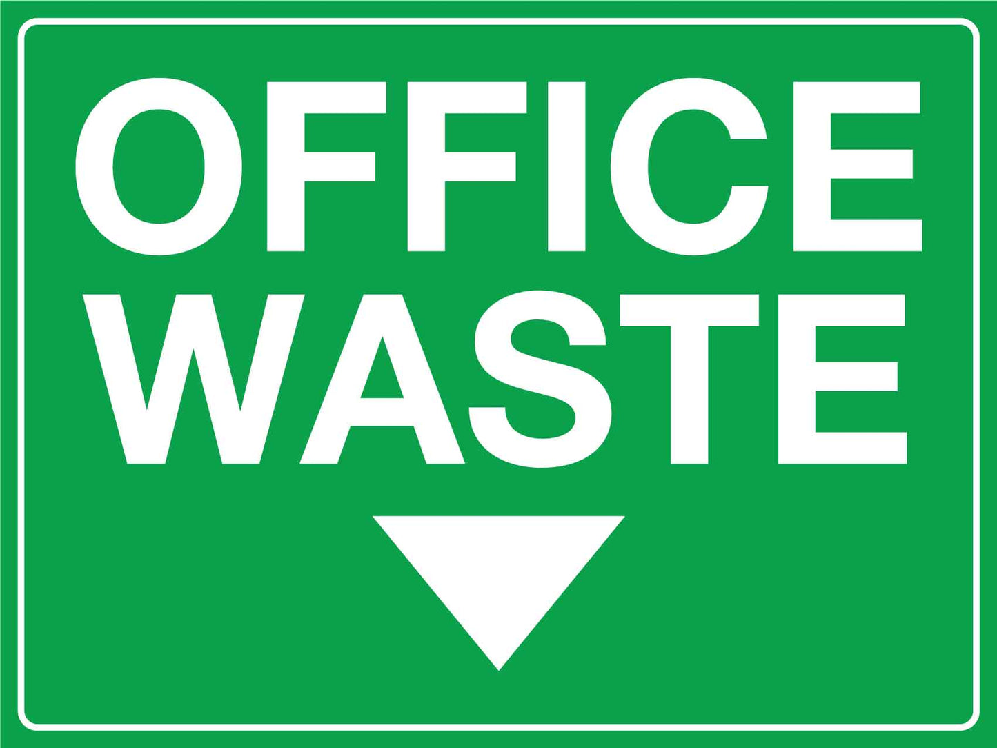 Office Waste Sign