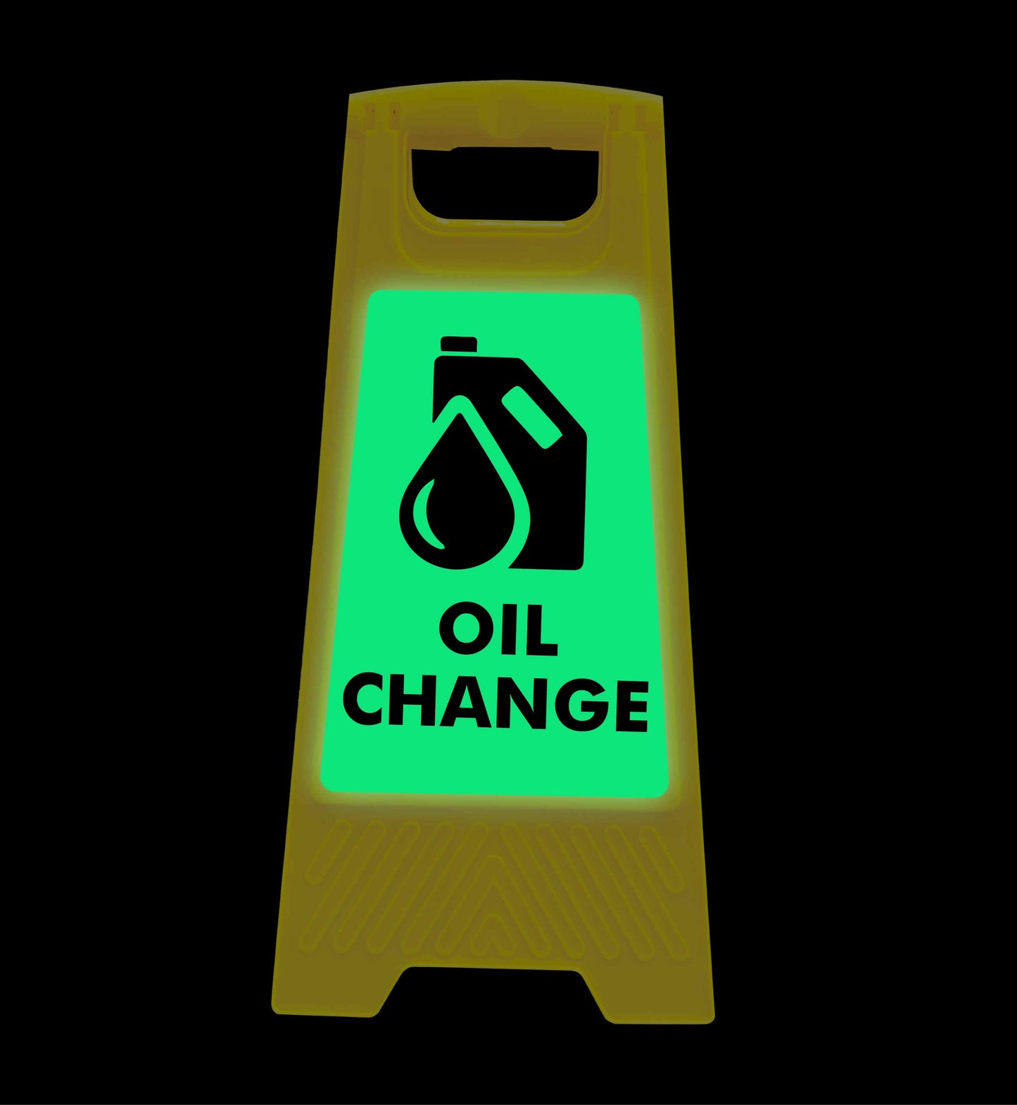 Glow In The Dark - Yellow A-Frame - Oil Change