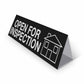 Open For Inspection - Landscape Corflute Toblerone Signs