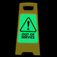 Glow In The Dark - Yellow A-Frame - Out Of Service