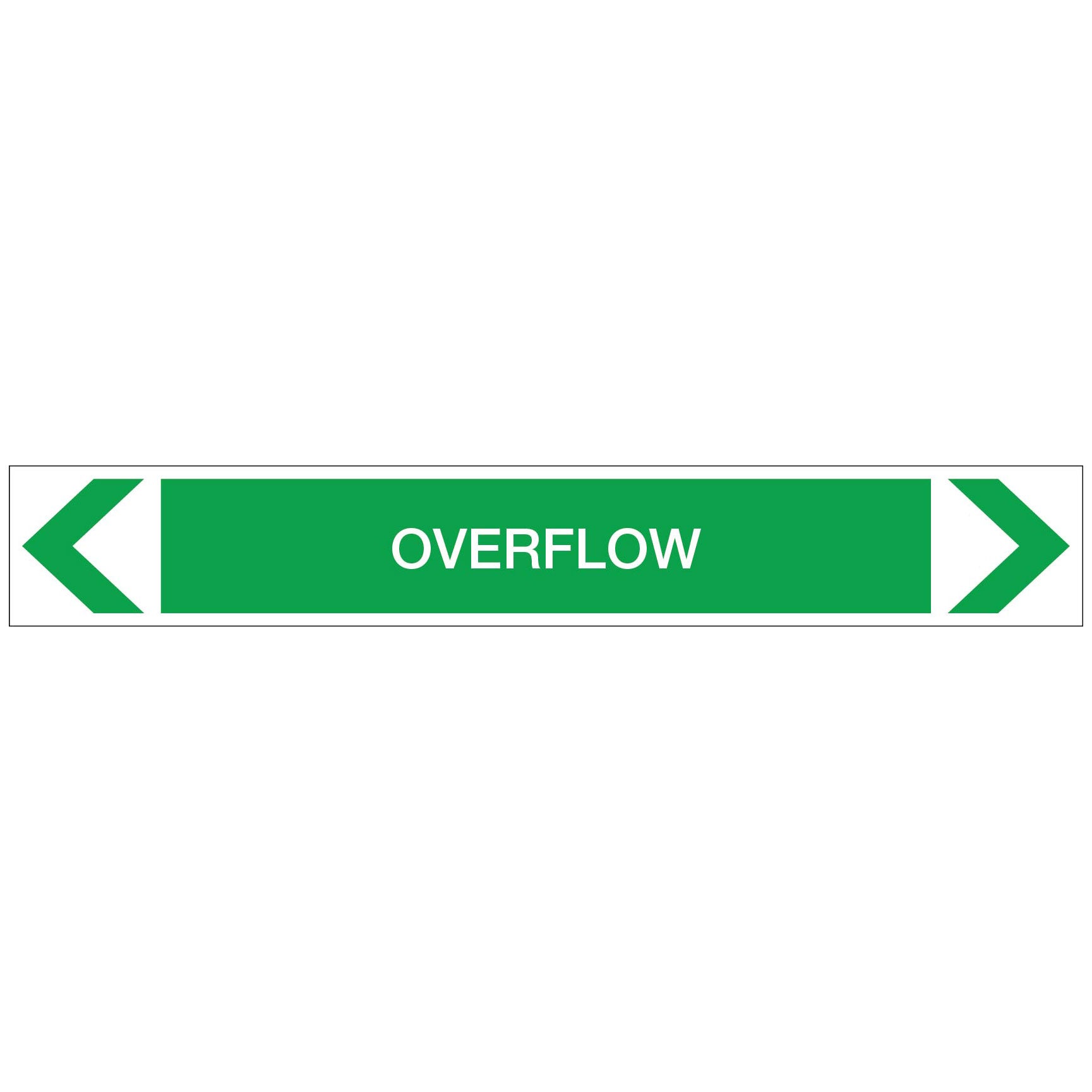 Water - Overflow - Pipe Marker Sticker – New Signs