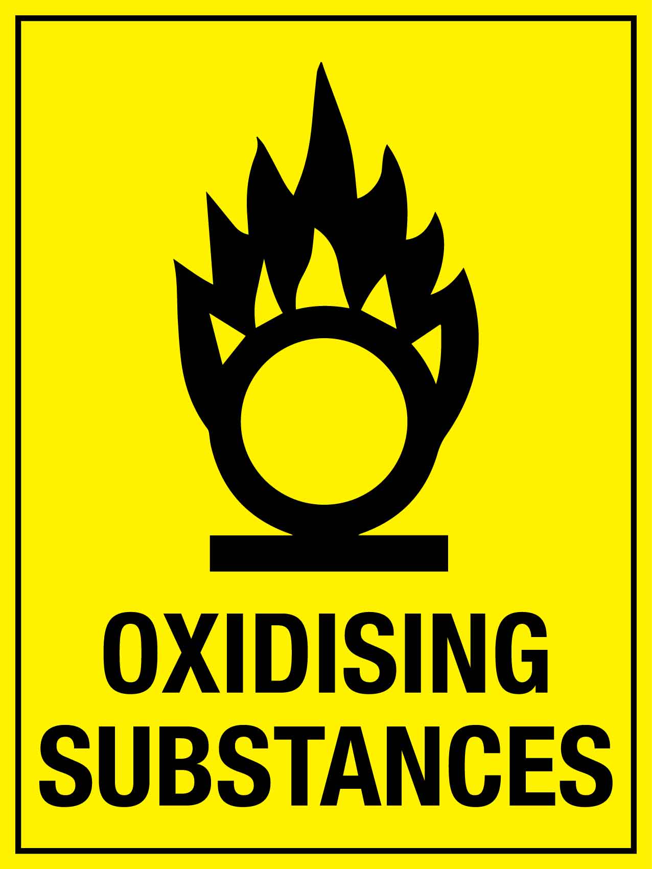 Oxidising Substance Sign