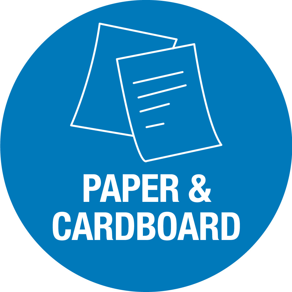 Paper & Cardboard Circle Bin Sticker