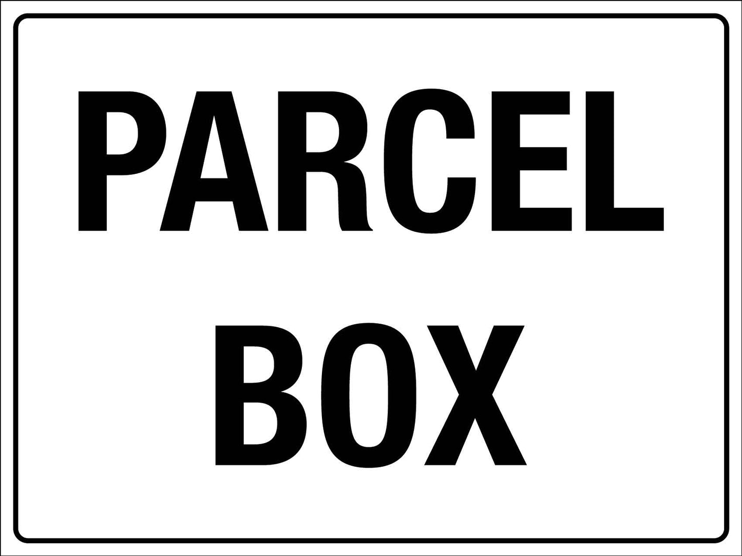 Parcel Box Sign