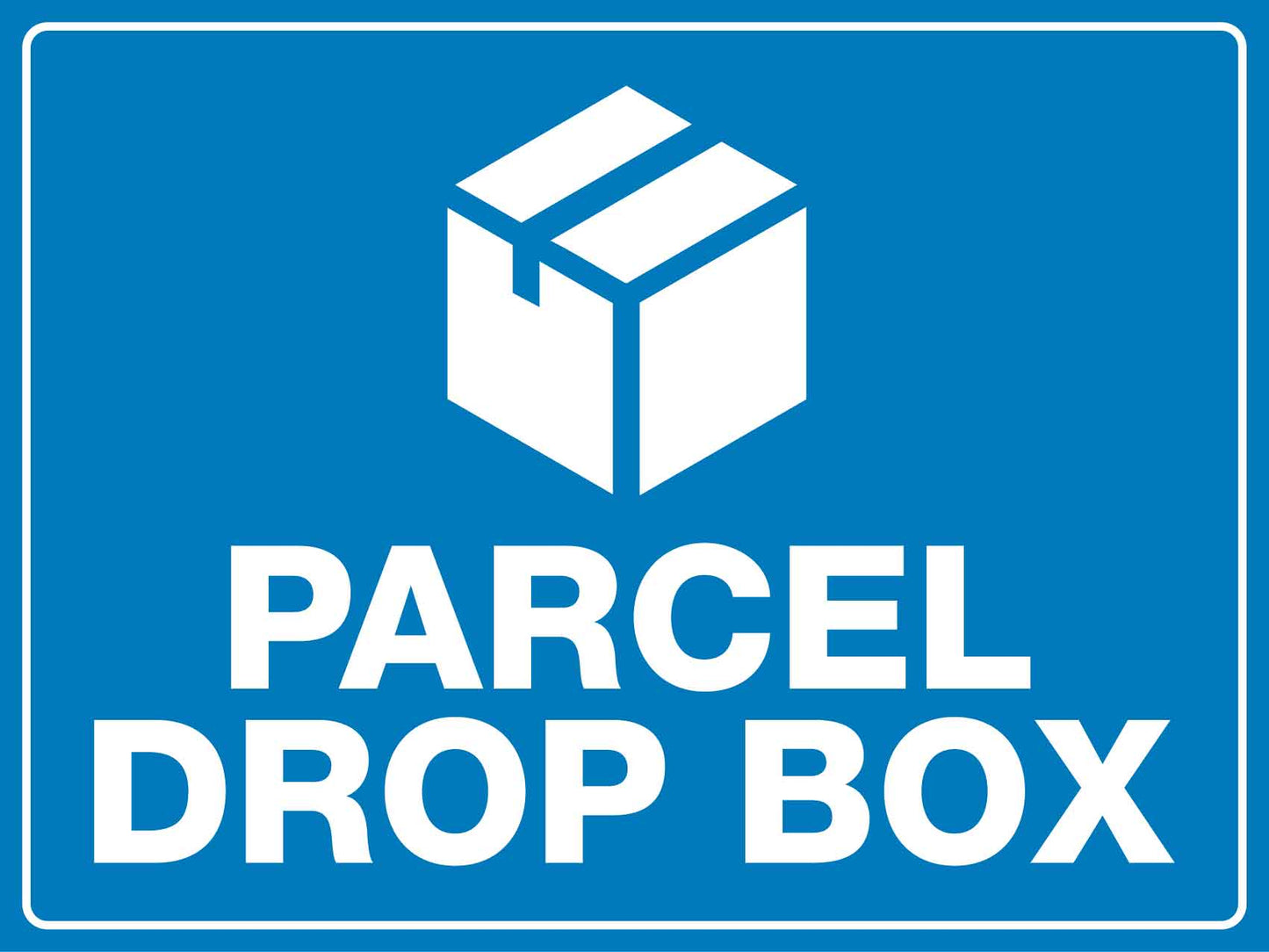 Parcel Drop Box Sign