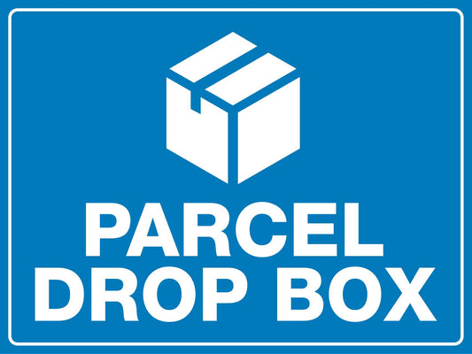 Parcel Drop Box Sign