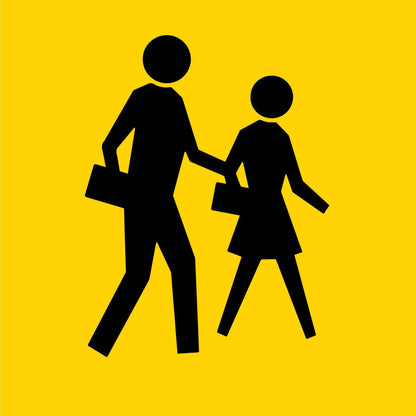 Pedestrian Crossing Multi Message Reflective Traffic Sign