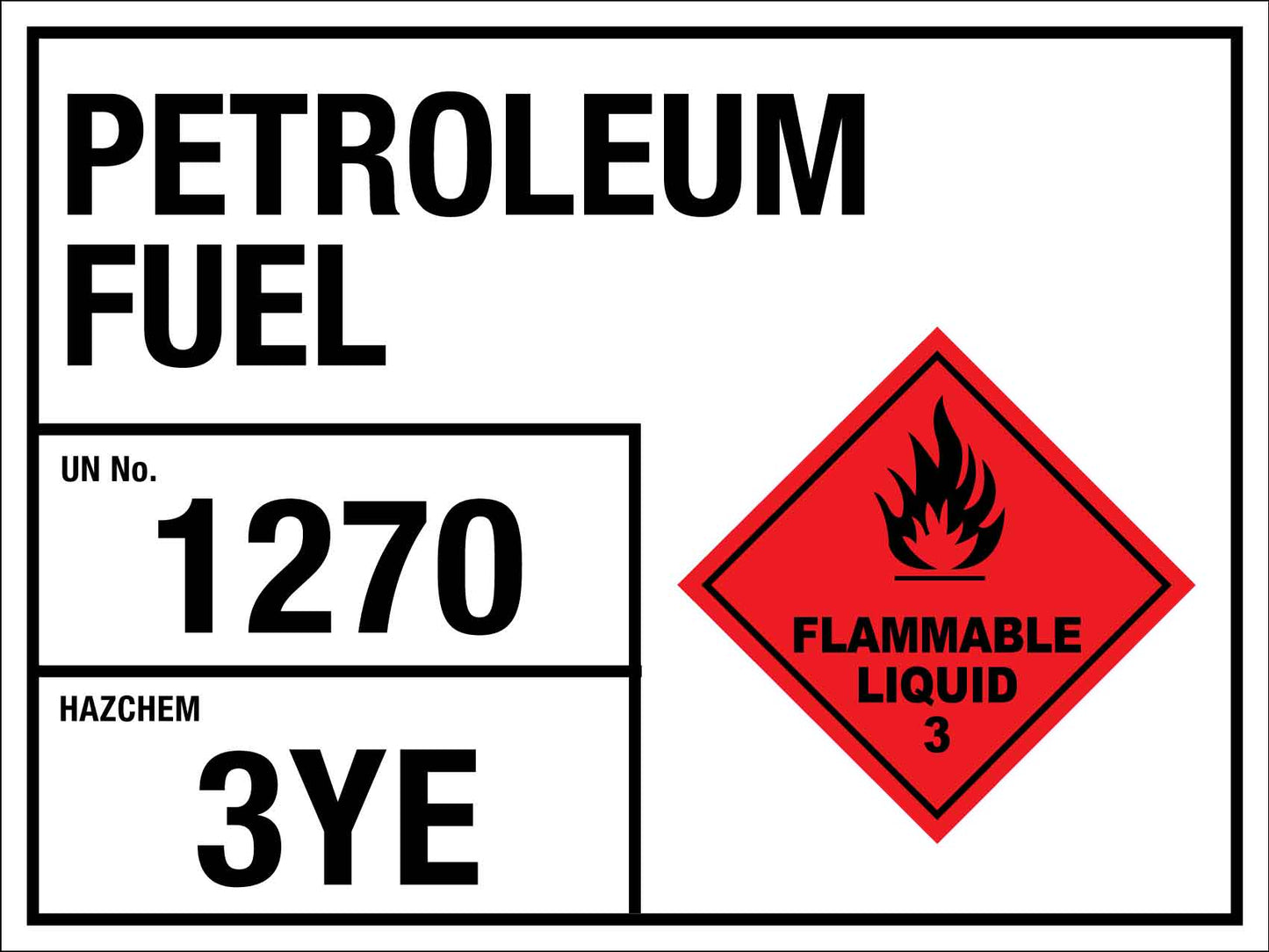 Petroleum Fuel 1270 3YE Sign