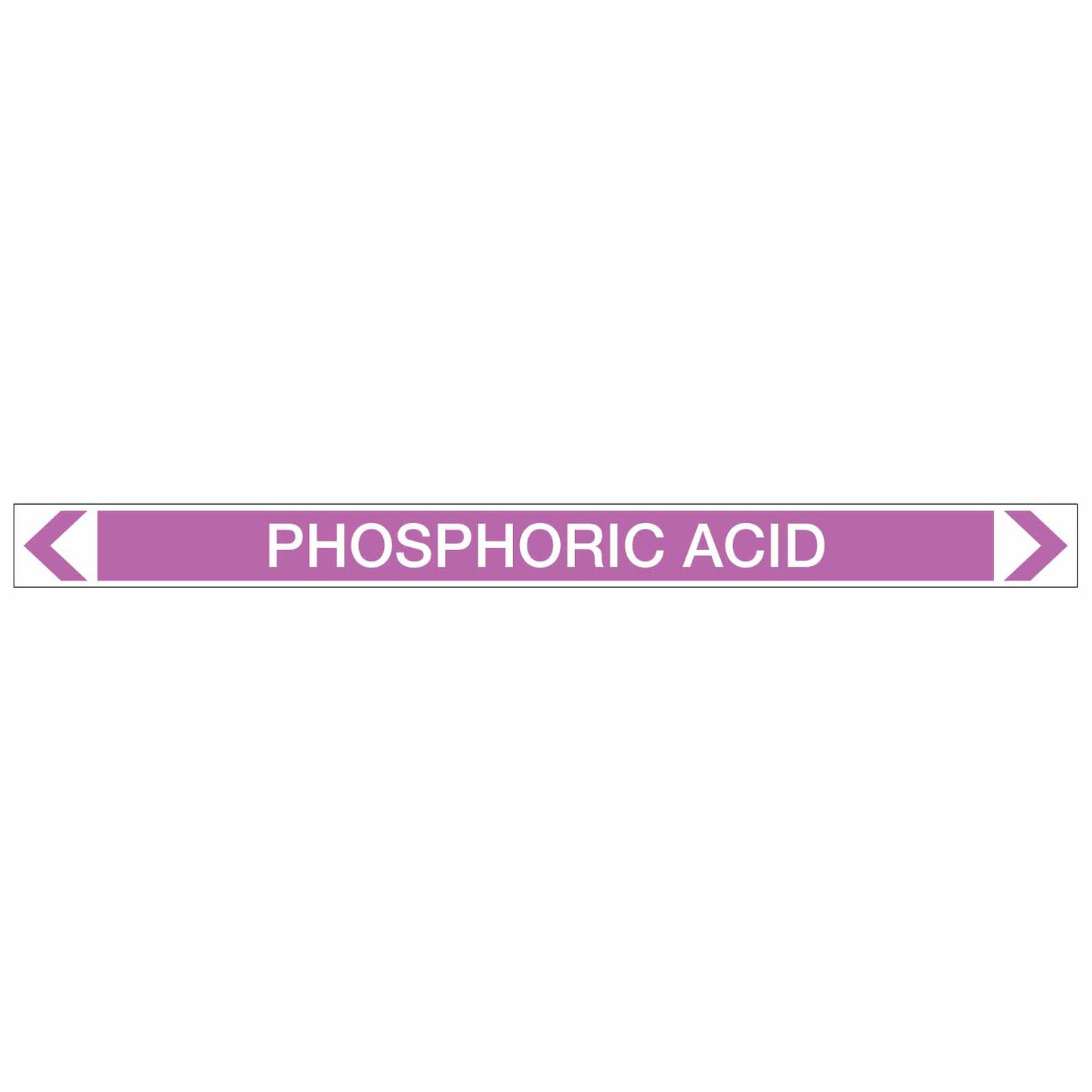 Alkalis / Acids - Phosphoric Acid - Pipe Marker Sticker