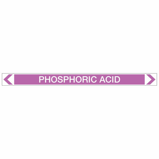 Alkalis / Acids - Phosphoric Acid - Pipe Marker Sticker