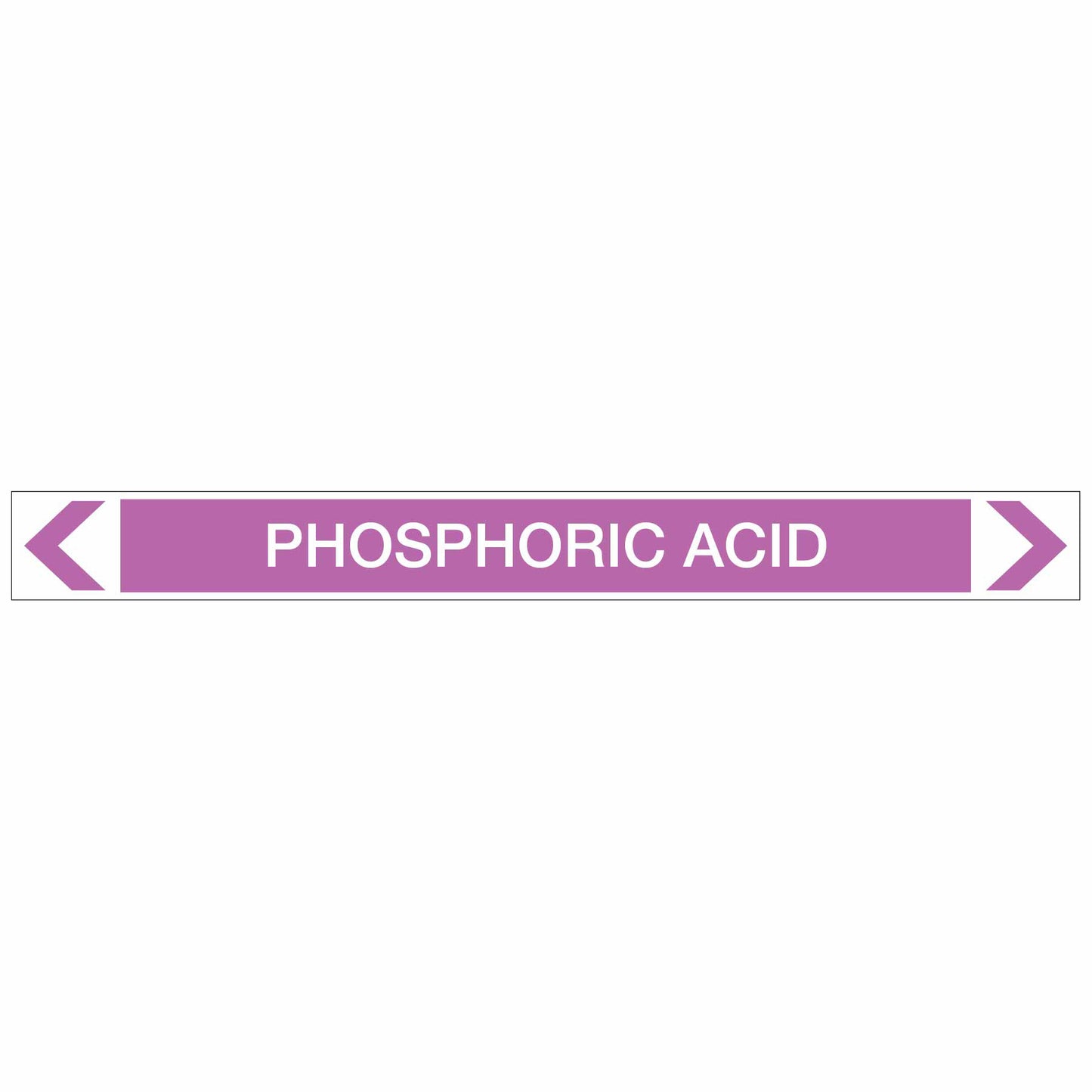 Alkalis / Acids - Phosphoric Acid - Pipe Marker Sticker