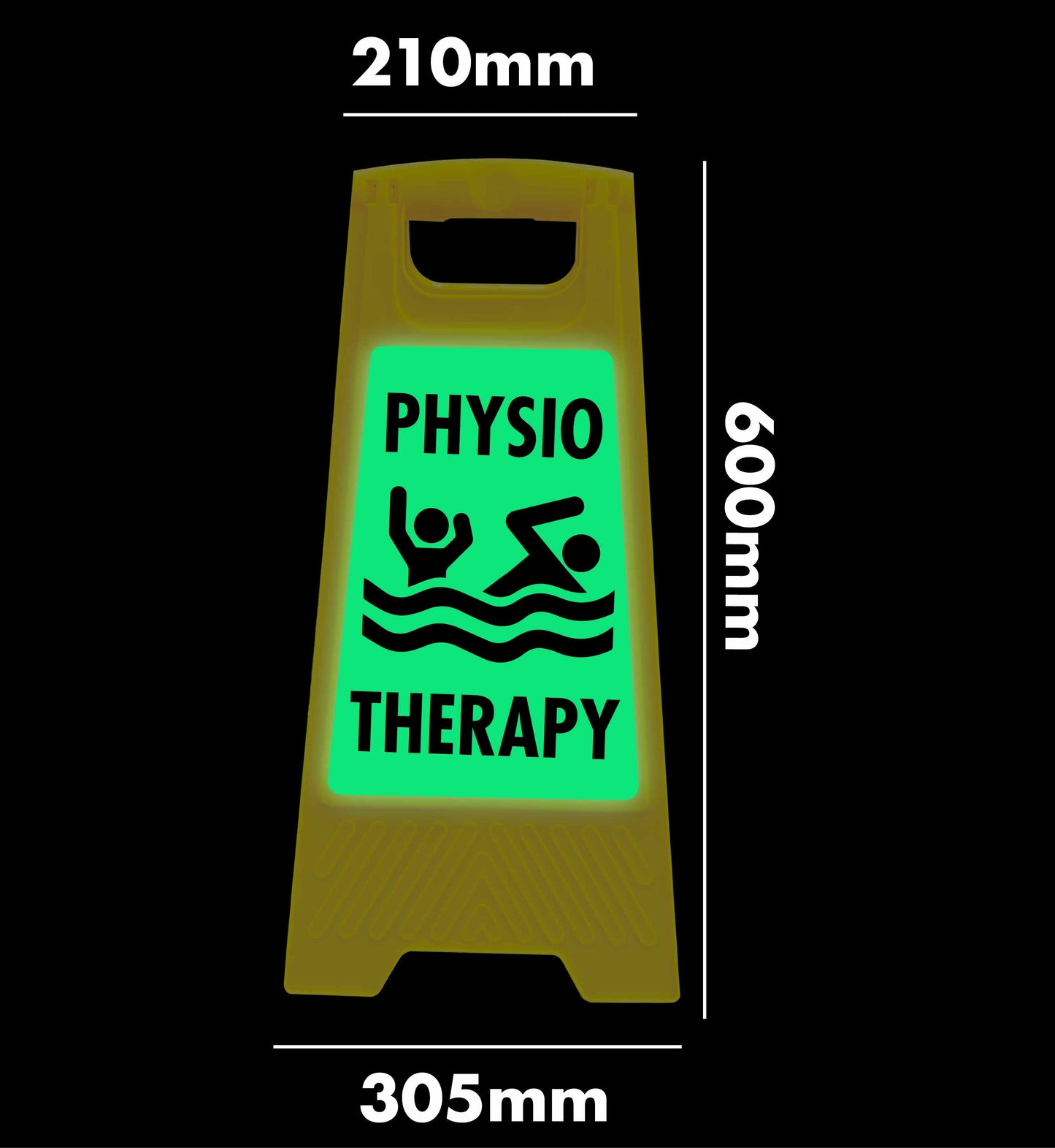 Glow In The Dark - Yellow A-Frame - Physio Therapy