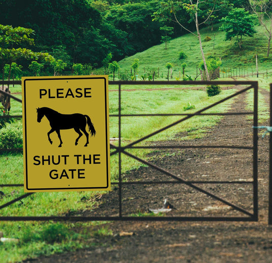 Gate Signs | Shut the Gate Sign – New Signs