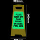 Glow In The Dark - Yellow A-Frame - Please Wash Off Sand