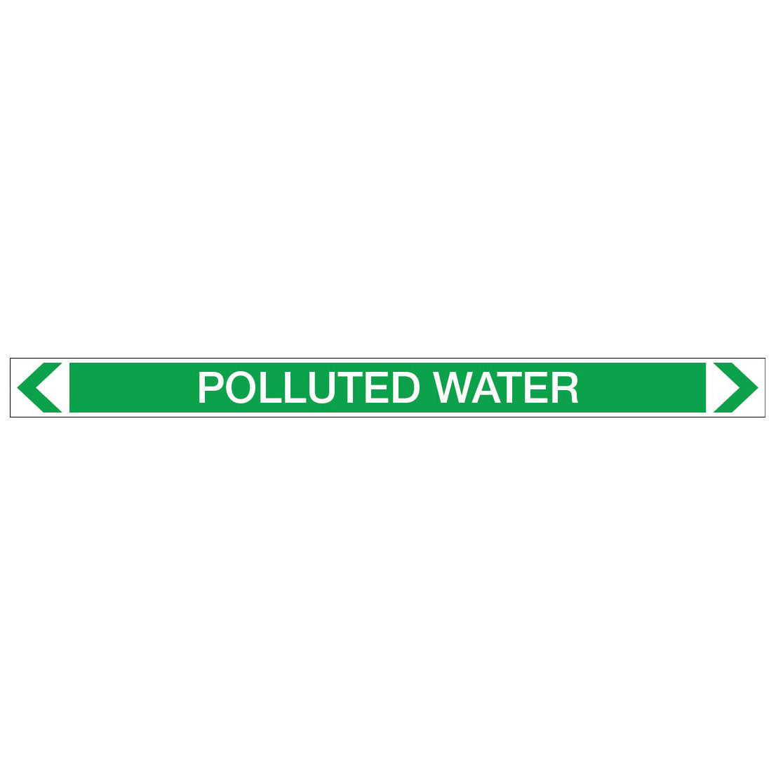Water - Polluted Water - Pipe Marker Sticker