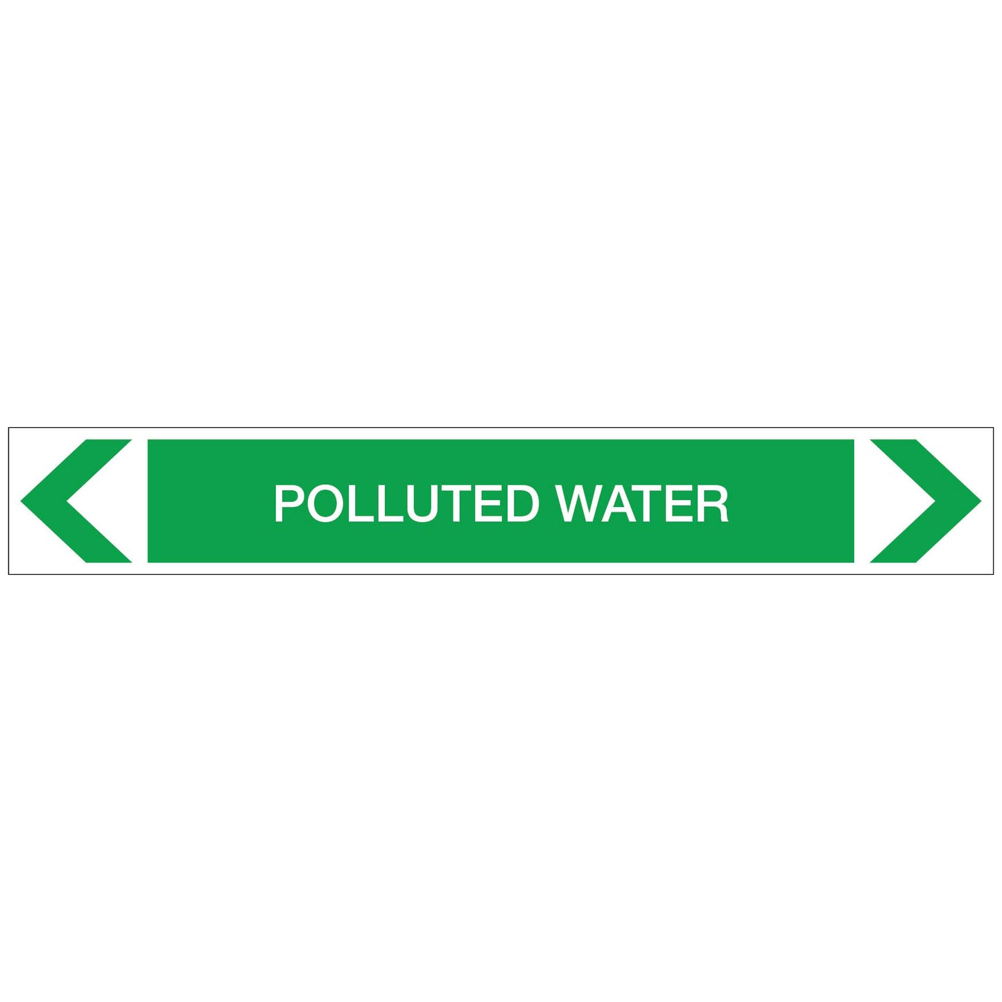 Water - Polluted Water - Pipe Marker Sticker