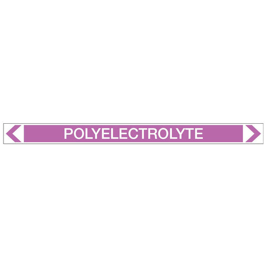 Alkalis / Acids - Polyelectrolyte - Pipe Marker Sticker