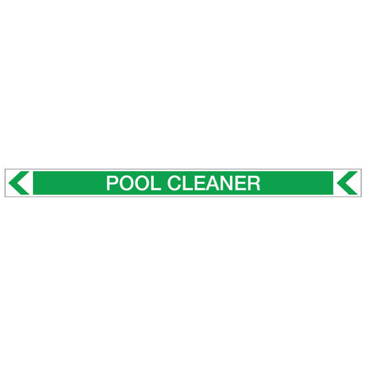 Pool/Spa - Pool Cleaner (Left) - Pipe Marker Sticker