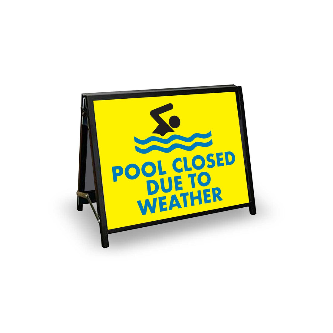 A-Frame Landscape Black - Pool Closed Due To Weather Corflute Inserts ...