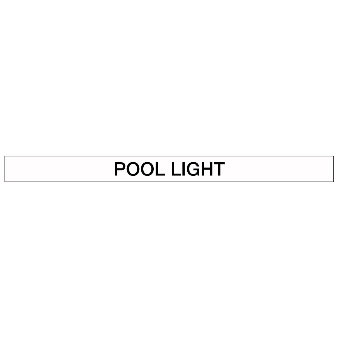 Pool/Spa - Pool Light - Pipe Marker Sticker