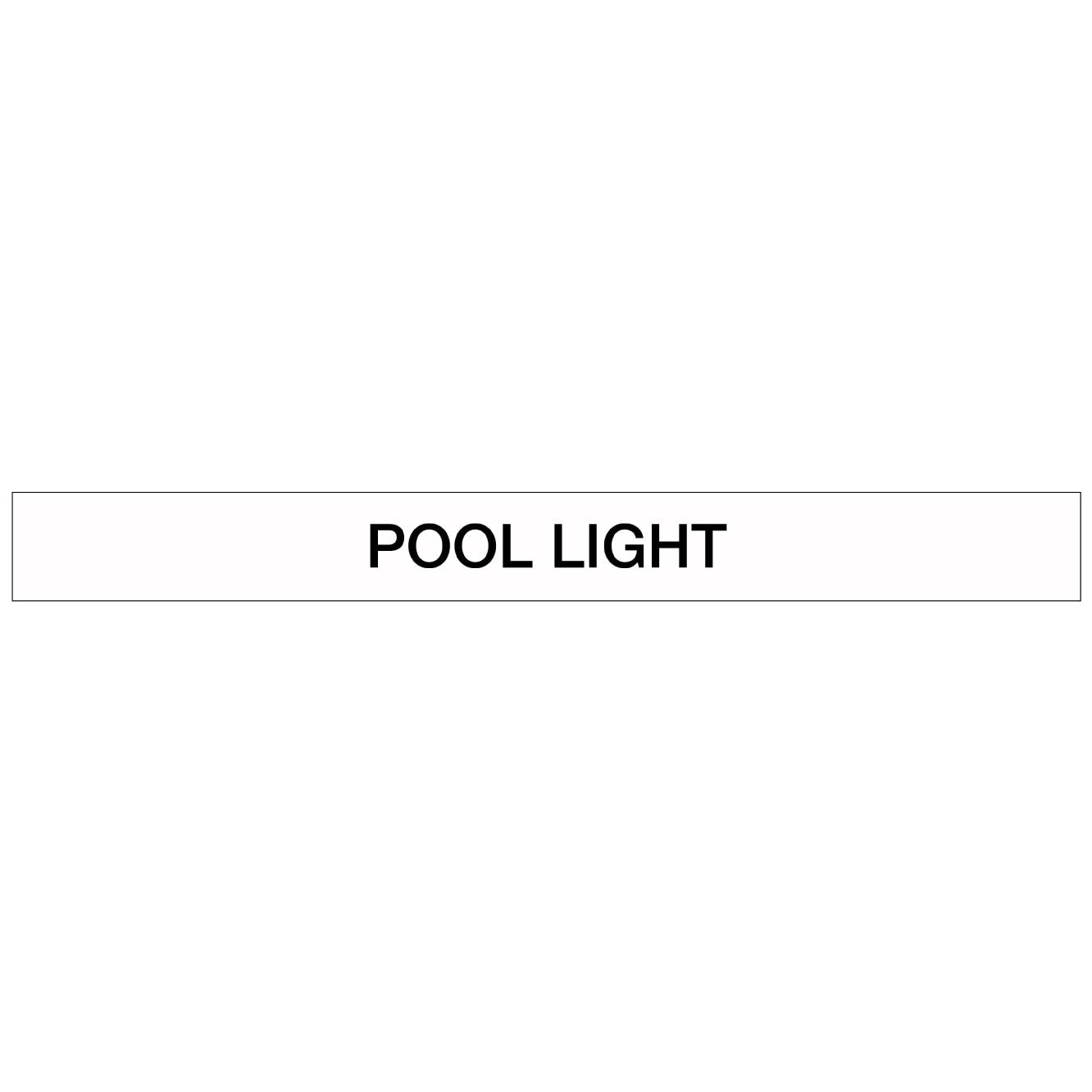 Pool/Spa - Pool Light - Pipe Marker Sticker