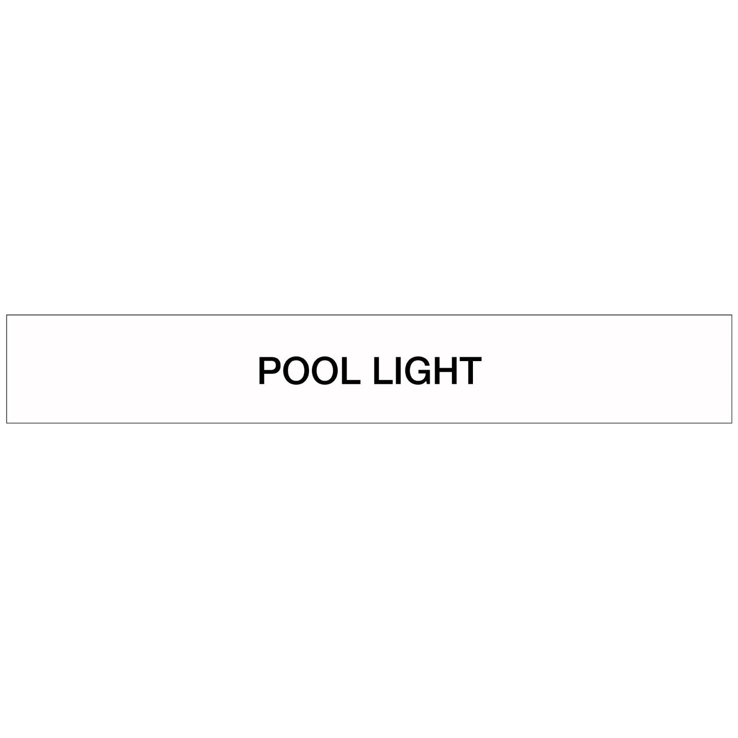 Pool/Spa - Pool Light - Pipe Marker Sticker