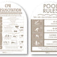 CPR Sign & Pool Rules Sign Pack Arch Fawn