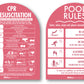CPR Sign & Pool Rules Sign Pack Arch Rose Background