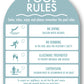 Pool Rules Sign Arch Aqua Background