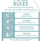 CPR Sign & Pool Rules Sign Pack Arch Aqua