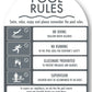 Pool Rules Sign Arch Charcoal