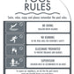 CPR Sign & Pool Rules Sign Pack Arch Charcoal