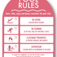 Pool Rules Sign Arch Rose Background