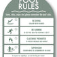 Pool Rules Sign Arch Sage Background