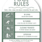 Pool Rules Sign Arch Sage