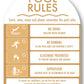 Pool Rules Sign Arch Sand