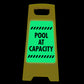 Glow In The Dark - Yellow A-Frame - Pool At Capacity