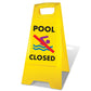 Yellow A-Frame - Pool Closed Symbol