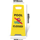 Yellow A-Frame - Pool Closed Symbol