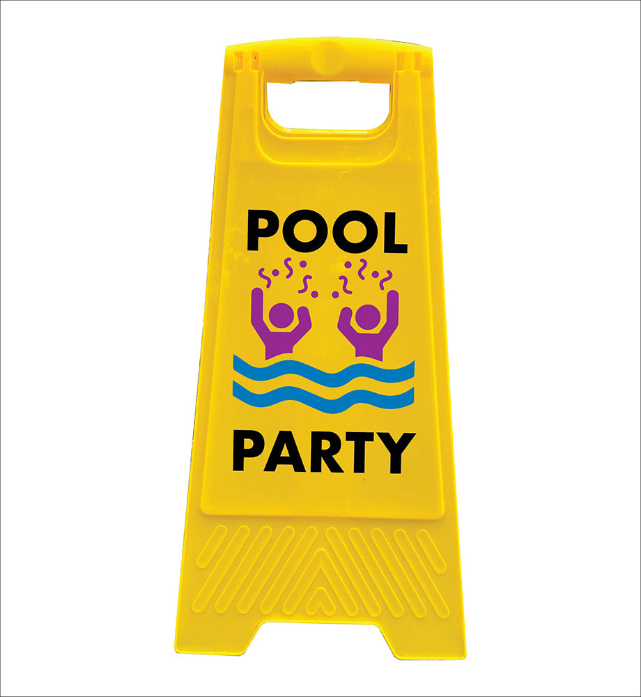 Yellow A-Frame - Pool Party – New Signs