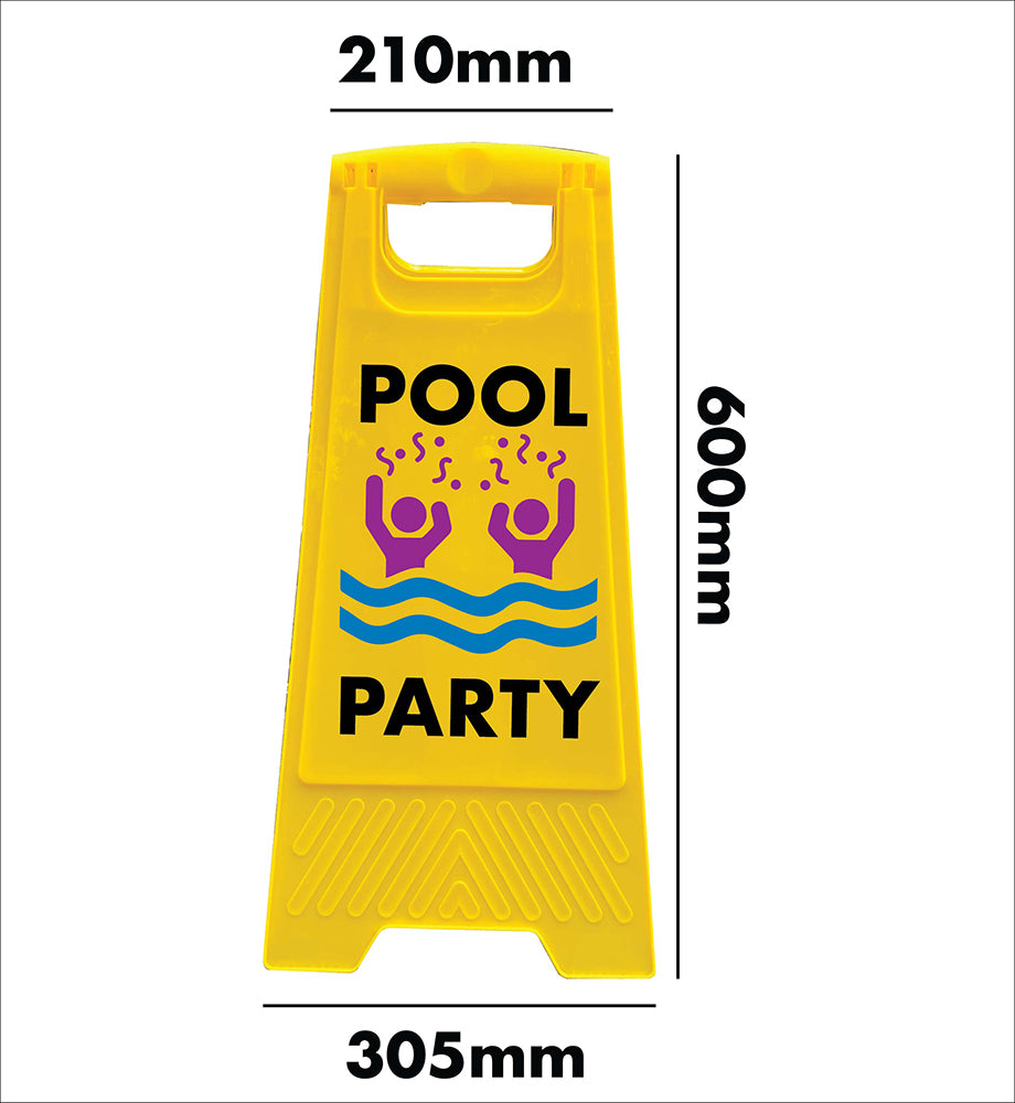Yellow A-Frame - Pool Party
