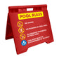 Pool Rules 1 - Evarite A-Frame Sign